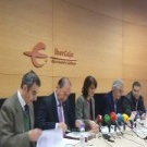 Los responsables del Banco de Alimentos presentan la memoria de 2014.                                                                                                                                                                                          