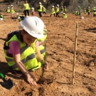 Imagen de una participante en el VIII D�a de los �rboles y los �ridos en Morata de Jal�n                                                                                                                                                                       