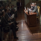                                                                                                          Lob�n, durante la presentaci�n de la Muestra                                                                                                          