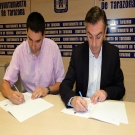 Imagen de la firma este viernes                                                                                                                                                                                                                                