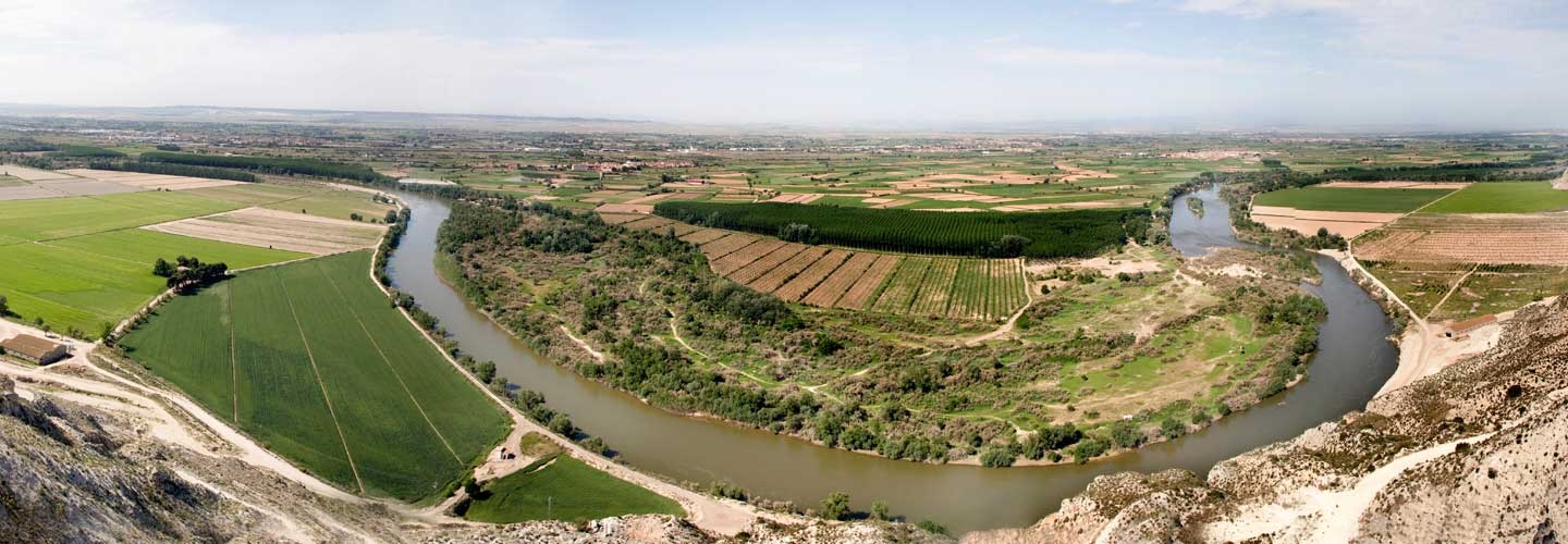 Meandro del Ebro desde la atalaya del Castellar 